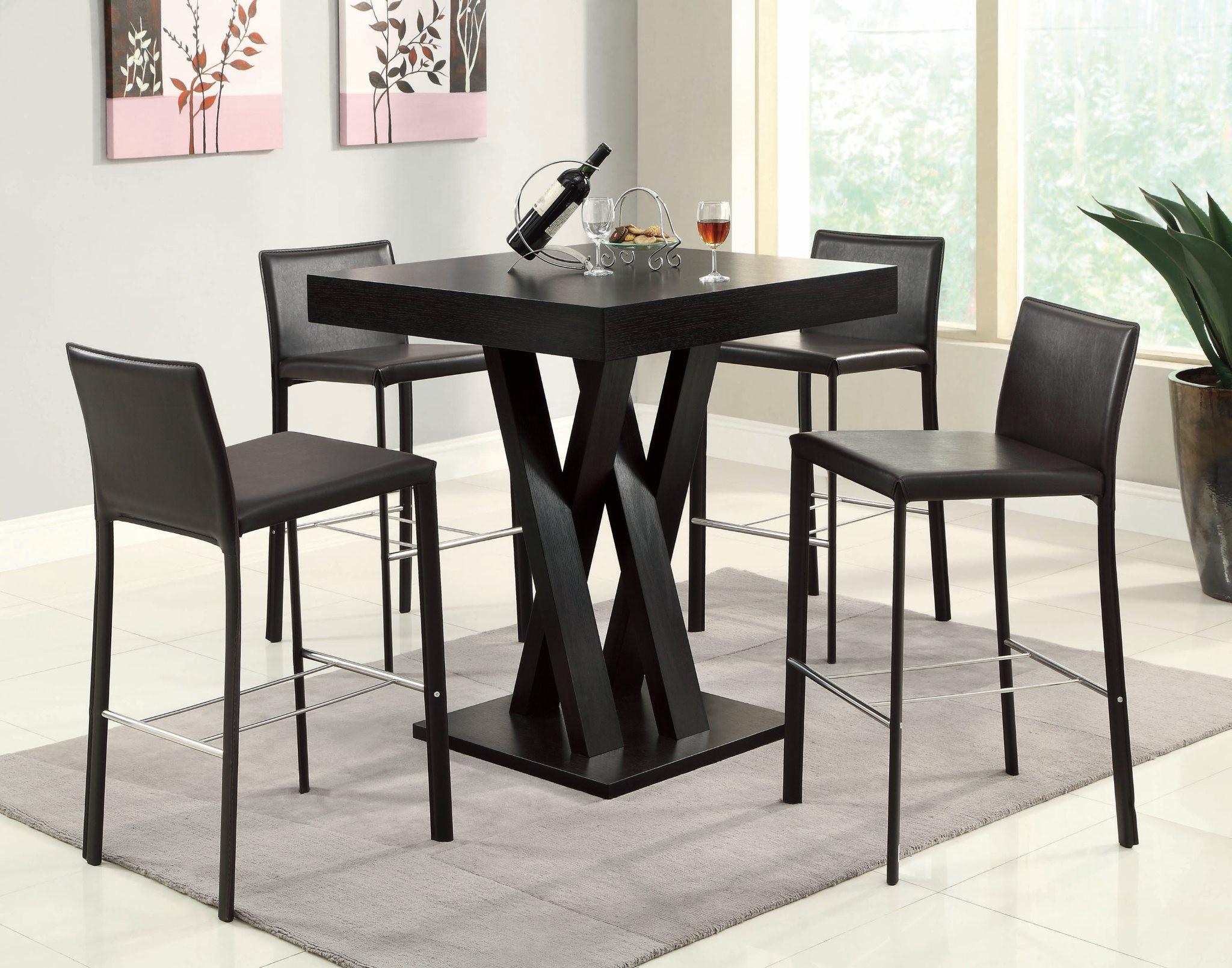 Coaster Bar Units and Bar Tables 100520 Crisscross Bar Table with